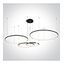 BLACK 4x RINGS 40cm/60cm/80cm/100cm 100W WW IP20 230V DIMMABLE thumbnail 1