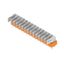 Printed circuit board terminals, 5.00 mm, Number of poles: 15, 90°, Solder pin length (l): 3.5 mm, tinned, orange, Flat-blade connection, Box thumbnail 2