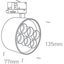WHITE 36W TRACK SPOT WW IP20 230V DARK LIGHT thumbnail 2