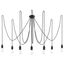 EDISON CHANDELIER 7 BLACK E27 7X60W IP20 thumbnail 8
