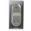 KIT CHARGEUR USB/2P+T ALU SEMI-ENC CELIANE thumbnail 3