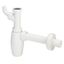 Bottle trap without outlet 11/4"x32 with washing machine connection, white thumbnail 1