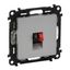 Loudspeaker socket Valena Life - with cover plate - aluminium thumbnail 2