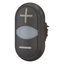 M22S-DDL-S-X4/X5 Double actuator pushbutton, RMQ-Titan, Actuators and indicator lights non-flush, momentary, White lens, black, black, inscribed, Bezel: black thumbnail 6