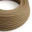 Cotton and Jute Tobacco Vertigo Textile Cable - The Original Creative-Cables - ERD21 round 2x0.75mm / 3x0.75mm thumbnail 1