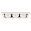 KADUX, recessed ceiling light, triple, 3000K, 38°, IP 20, square, white thumbnail 2