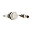 C22-D-W-K10-P3 Pushbutton, Flat, momentary, 1 N/O, Cable (black) with M12A plug, 4 pole, 0.5 m, White, Blank, Bezel: titanium thumbnail 11