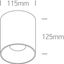 BLACK 30W WW IP20 45deg 230V DARK LIGHT thumbnail 3