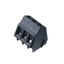 Printed circuit board terminals, 5.00 mm, Number of poles: 2, 135°, Solder pin length (l): 3.5 mm, tinned, black, Clamping yoke connection, Clamping range, max. : 2.5 mm², Box thumbnail 1