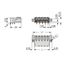 THT male header 1.0 x 1.2 mm solder pin angled light gray thumbnail 2
