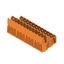 PCB plug-in connector, male header, Dovetails for fixing blocks, THT solder connection, 5.08 mm, Number of poles: 24, 180°, Solder pin length (l): 3.2 mm, tinned, orange, Box thumbnail 3