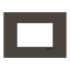 Frame - 1-gang / 3-modules - Niessen logo - Anthracite thumbnail 1