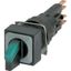 Q18LWK3R-GN Illuminated selector switch actuator, maintained, 45° 45°, 18 — 18 mm, 3 positions, With thumb-grip, green, with VS anti-rotation tab, without light e thumbnail 3