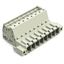 1-conductor male connector Push-in CAGE CLAMP® 10 mm² light gray thumbnail 1