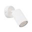 Elegant KARBON white wall lamp, adjustable arm, switch on the rosette thumbnail 1