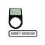 M22S-ST-F10 Carrier, +label, ARRET MARCHE thumbnail 1