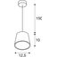 PLASTRA Cone pendulum luminaire, GX53, gypsum, trapezoid thumbnail 3