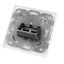 Outlet empty for 2 modules (SFB), 80x80mm, angled, RAL9010 thumbnail 3