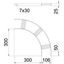 SLB 90 42 100 FT 90° bend with trapezoidal rung B106mm thumbnail 2