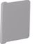End cap made of PVC for slotted panel trunking BA6 40x40mm stone grey thumbnail 3