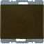 Blind plug centre plate, arsys, brown glossy thumbnail 1