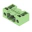 PCB plug-in connector, male header, Flange, THT solder connection, 5.08 mm, Number of poles: 2, 90°, Solder pin length (l): 3.2 mm, tinned, Pale green, Box thumbnail 4