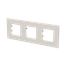 Frame 3-gang / 2+2+2-modules - Niessen logo - S - Dune thumbnail 2