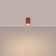 SURFACE-MOUNTED CYLINDRICAL CEILING TUBE CARBON IN RED OCHRE COLOUR thumbnail 5
