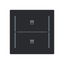 LFJT/A.2.70.1-45M Cover plate with legend with Symbol "venetian blind" black matt - Trevion® thumbnail 1