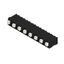Printed circuit board terminals, 7.62 mm, Number of poles: 8, 90°, Solder pin length (l): 1.5 mm, black, PUSH IN with actuator, Clamping range, max. : 1.5 mm², Tube thumbnail 2
