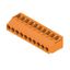 Printed circuit board terminals, 5.08 mm, Number of poles: 10, 180°, Solder pin length (l): 3.2 mm, tinned, orange, Clamping yoke connection, Clamping range, max. : 6 mm², Box thumbnail 2