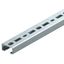 Profile rail perforated, slot 17mm 500x35x18 Steel Hot-dip galvanised thumbnail 1