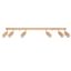 CEILING LAMP BERG 6 NATURAL WOOD GU10 6X40W IP20 thumbnail 1