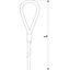QWT S 3 1M G Suspension wire with loop 3x1000mm thumbnail 2