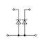 Component terminal block double-deck with 2 diodes 1N4007 gray thumbnail 2