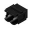 PCB plug-in connector, male header, Dovetails for fixing blocks, THT solder connection, 5.00 mm, Number of poles: 2, 90°, Solder pin length (l): 3.2 mm, tinned, black, Box thumbnail 2