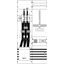 KA4276 Measurement and metering transformer board, Field width: 3, Rows: 0, 1050 mm x 500 mm x 160 mm, IP2XC thumbnail 5