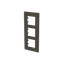 Frame 3-gang / 2+2+2-modules - Niessen logo - S - Anthracite thumbnail 2