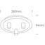 BRASS CEILING LIGHT 3x12W E27 100-240V thumbnail 2