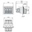 Feedthrough terminal block;lever;Plate thickness: 3 mm;gray thumbnail 5
