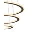 ONE FLAT, pendant light, triple, 300cm, 2700/3000K, DALI 2, Touch, black thumbnail 4