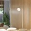 CARBON VERTICAL WALL LAMP WITH BEIGE MINIMALISTIC LAMPSHADE FOR DINING ROOM 2XGU10 thumbnail 8