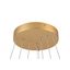 ONE FLAT, pendant light, triple, 300cm, 2700/3000K, DALI 2, Touch, brass thumbnail 1