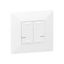 CONNECTED LIGHT SWITCH WITH NEUTRAL 2-GANG 2X250W VALENA NEXT WHITE (C thumbnail 2