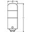 3850WW-02B 1W 12V BA9S 5XBLI2DK    OSRAM thumbnail 2