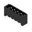 PCB plug-in connector, male header, closed side, THT solder connection, 5.08 mm, Number of poles: 5, 180°, Solder pin length (l): 3.2 mm, tinned, black, Box thumbnail 2