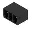 PCB plug-in connector, male header, closed side, THT solder connection, 3.81 mm, Number of poles: 3, 270°, Solder pin length (l): 3.2 mm, tinned, black, Box thumbnail 1