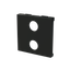 Cover plate - KNX 1/2-gang sensors - 2M - Matt Black thumbnail 2
