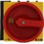 Main switch, P1, 40 A, flush mounting, 3 pole + N, Emergency switching off function, With red rotary handle and yellow locking ring, Lockable in the 0 thumbnail 1