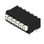 Printed circuit board terminals, 3.81 mm, Number of poles: 6, 90°, Solder pin length (l): 3.5 mm, black, PUSH IN with actuator, Clamping range, max. : 1.5 mm², Tube thumbnail 4